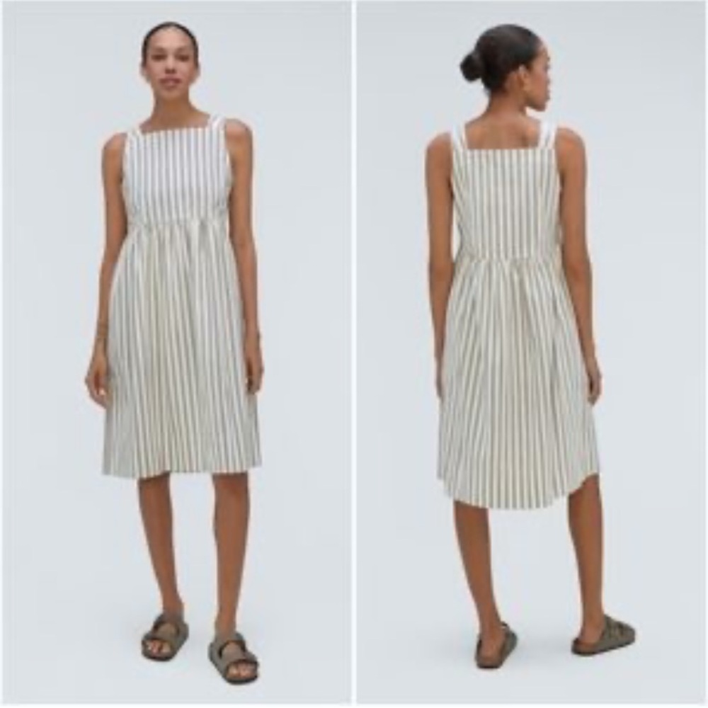 NWT Everlane Seersucker Midi Dress